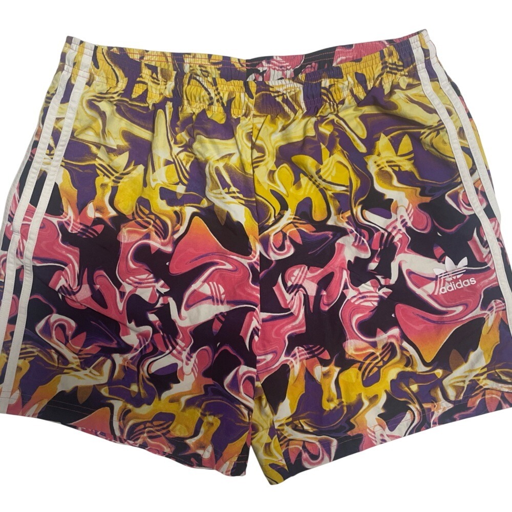 Adidas Original Three Stripes Pool Party Swim Trunk Shorts Men's Large